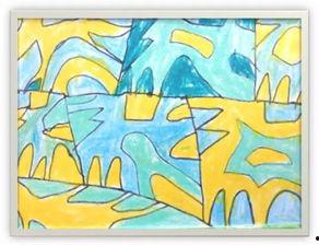 孤独吃瓜美术画