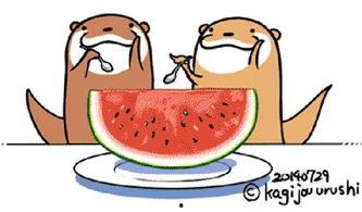 h吃瓜简笔画,h吃瓜，夏日炎炎的清凉一“瓜”